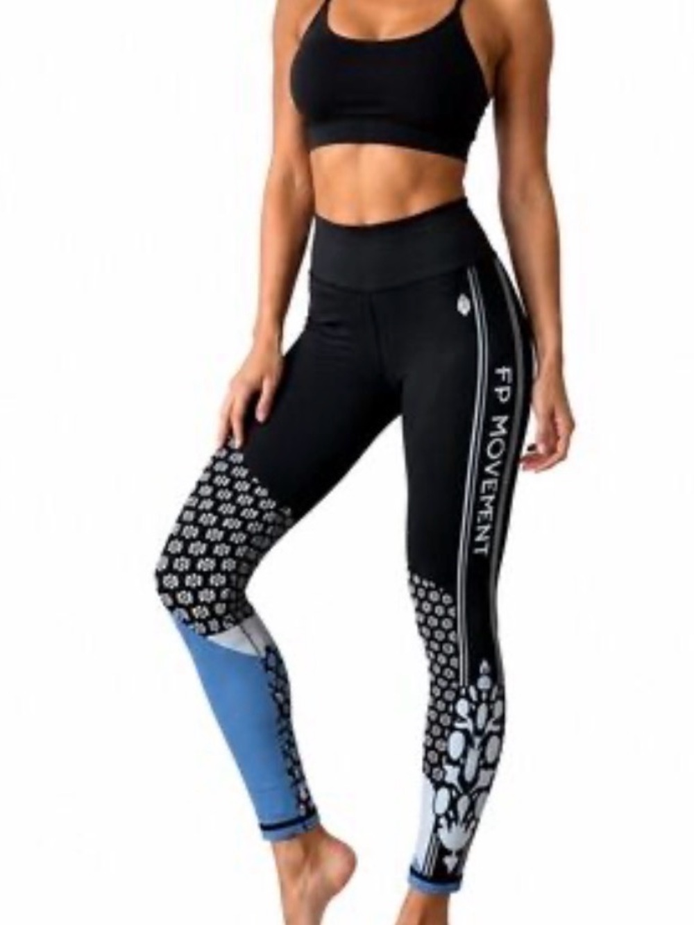 FP Movement by Free People Myoko Jacquard Base Layer Leggings Size XS-S NWOT